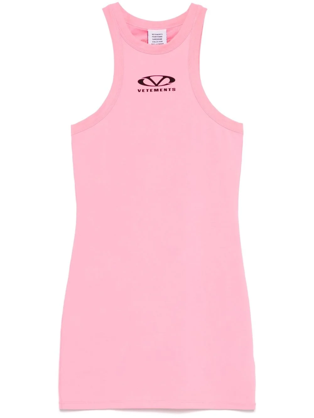 logo-print mini dress - 1