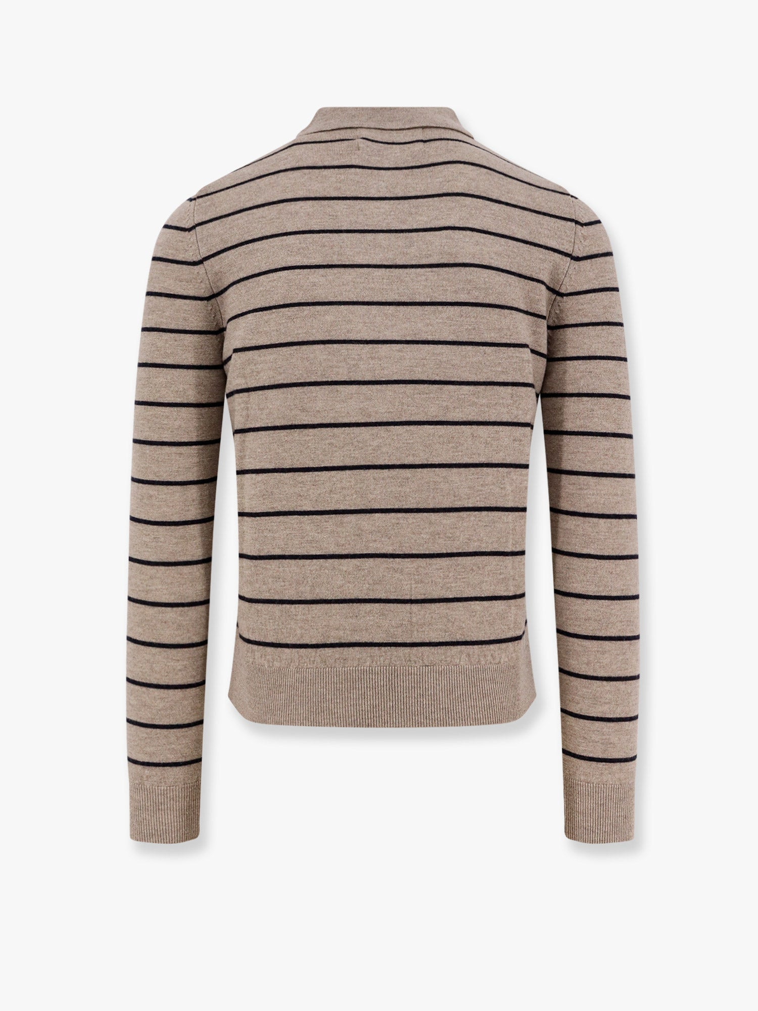 Tonywack Super Fine Merino Wool Striped Polo Shirt - 2