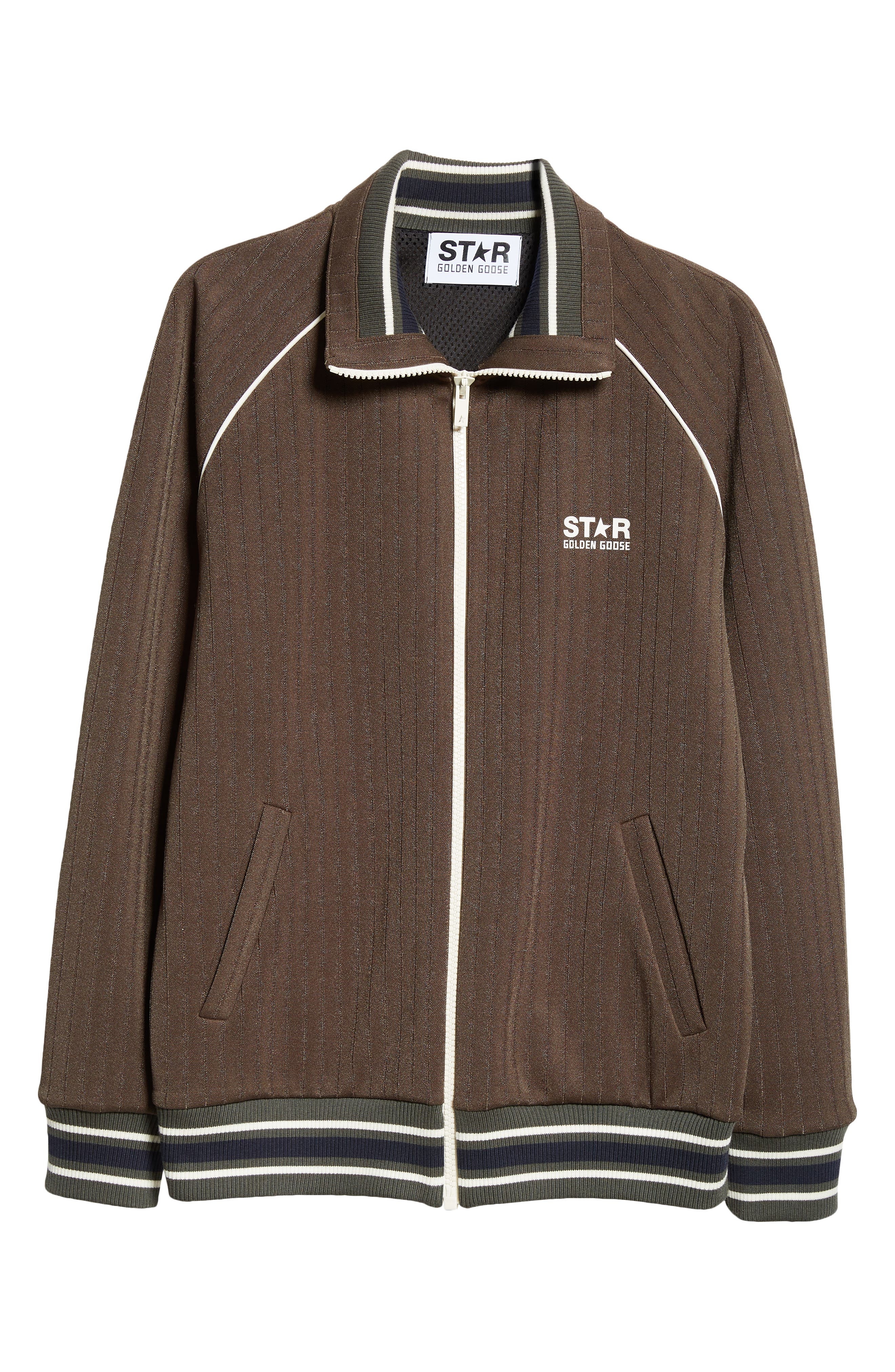 Golden Goose Star Track Jacket in Military Green/Papyrus at Nordstrom - 7
