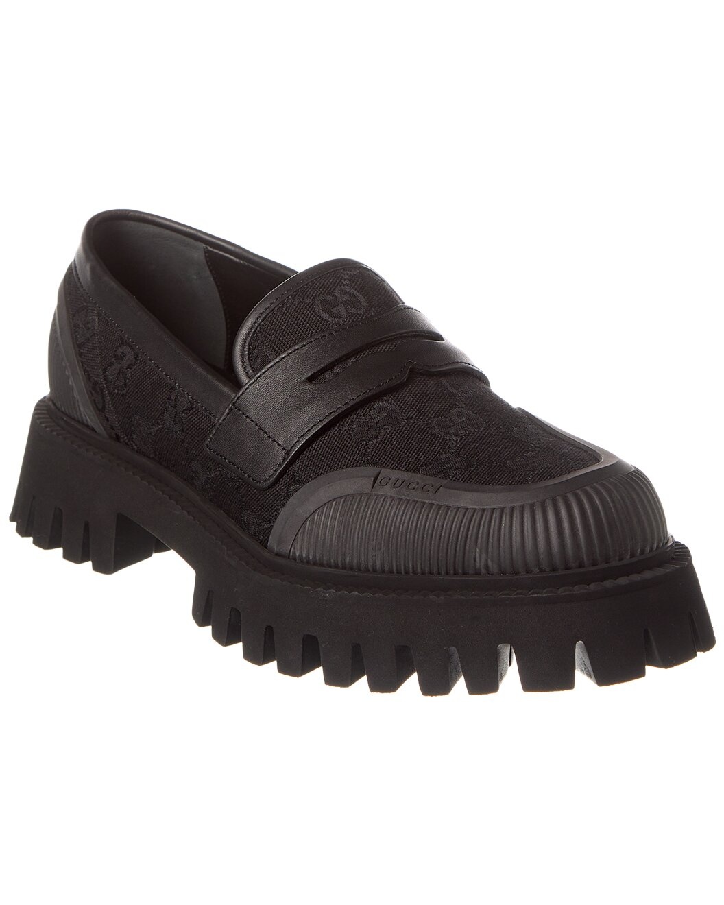 Gucci GG Canvas & Leather Loafer - 1