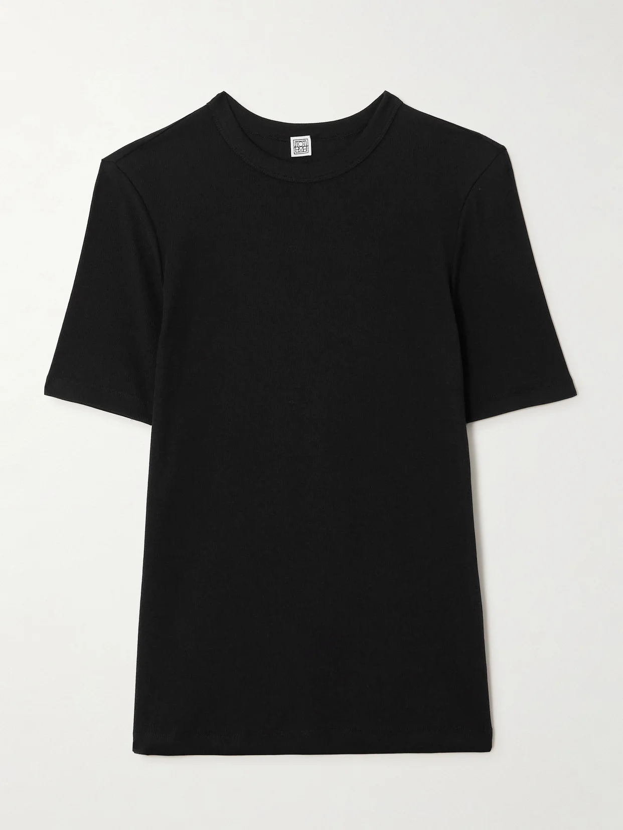 Ribbed Stretch-cotton Jersey T-shirt - 1