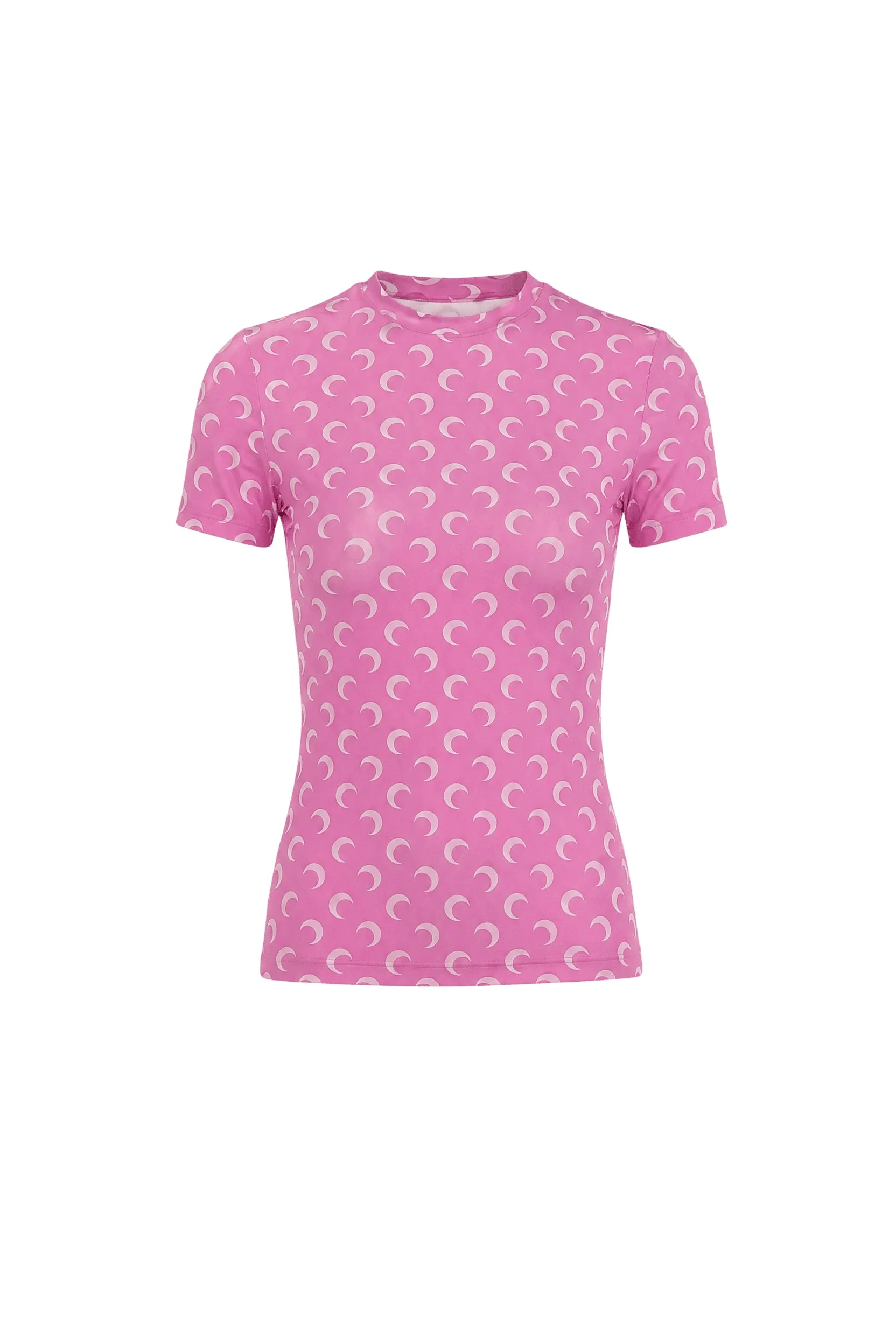 Moon printed jersey short sleeves crewneck top - 1