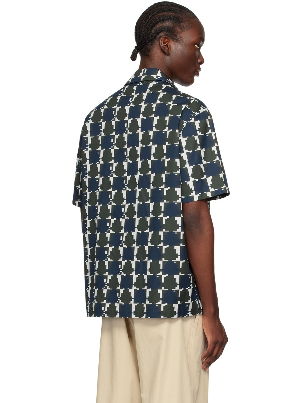 Green & Blue Logo Print Shirt - 3