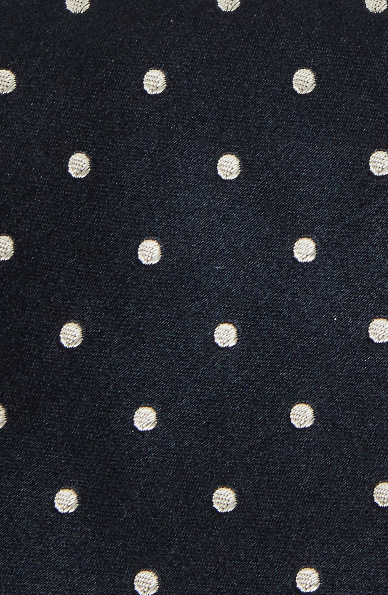 Polka Dot Silk Satin Tie - 2