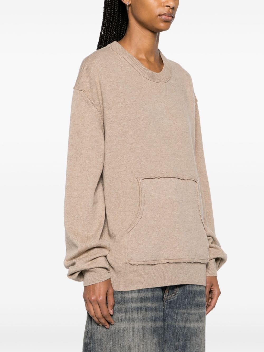 crew-neck wool-blend jumper - 3