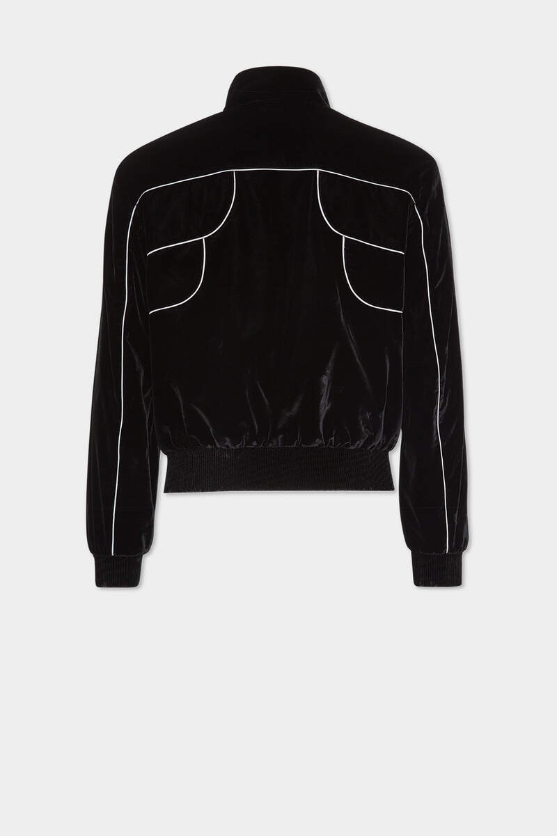 VELVET SLEEK BOMBER JACKET - 2