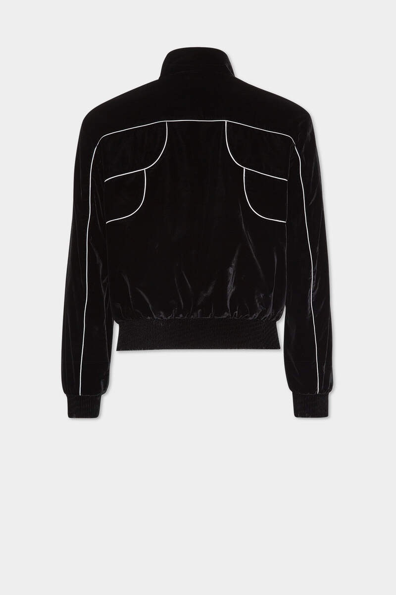 DSQUARED2 VELVET SLEEK BOMBER JACKET outlook