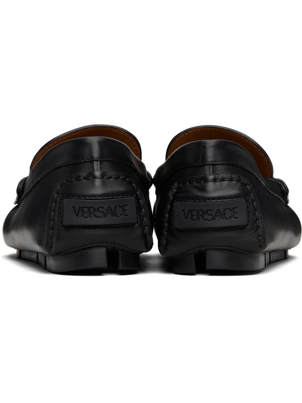 Black 'La Medusa' Driver Loafers - 2