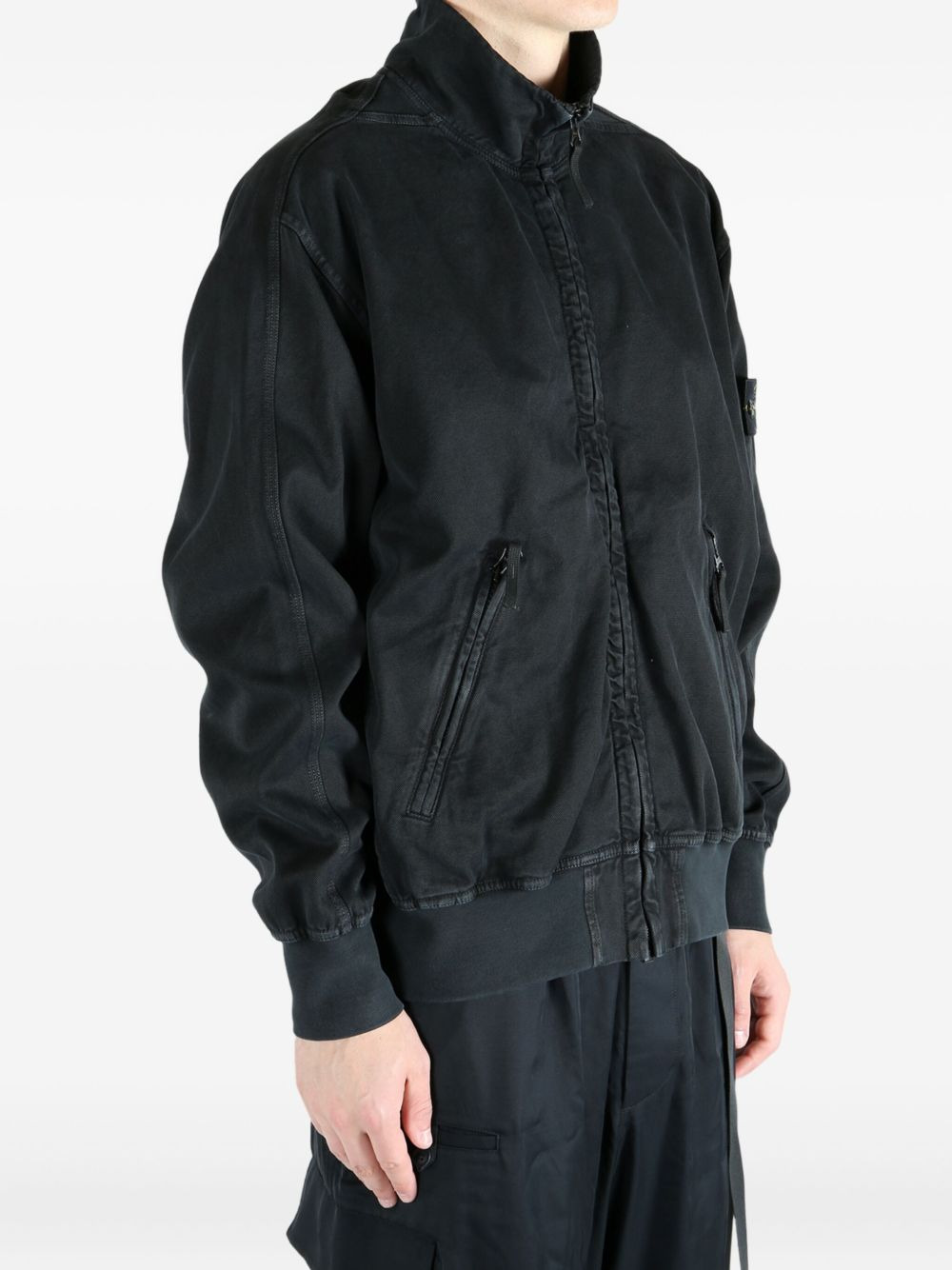 zip-fastening high-neck sweatshirt - 3