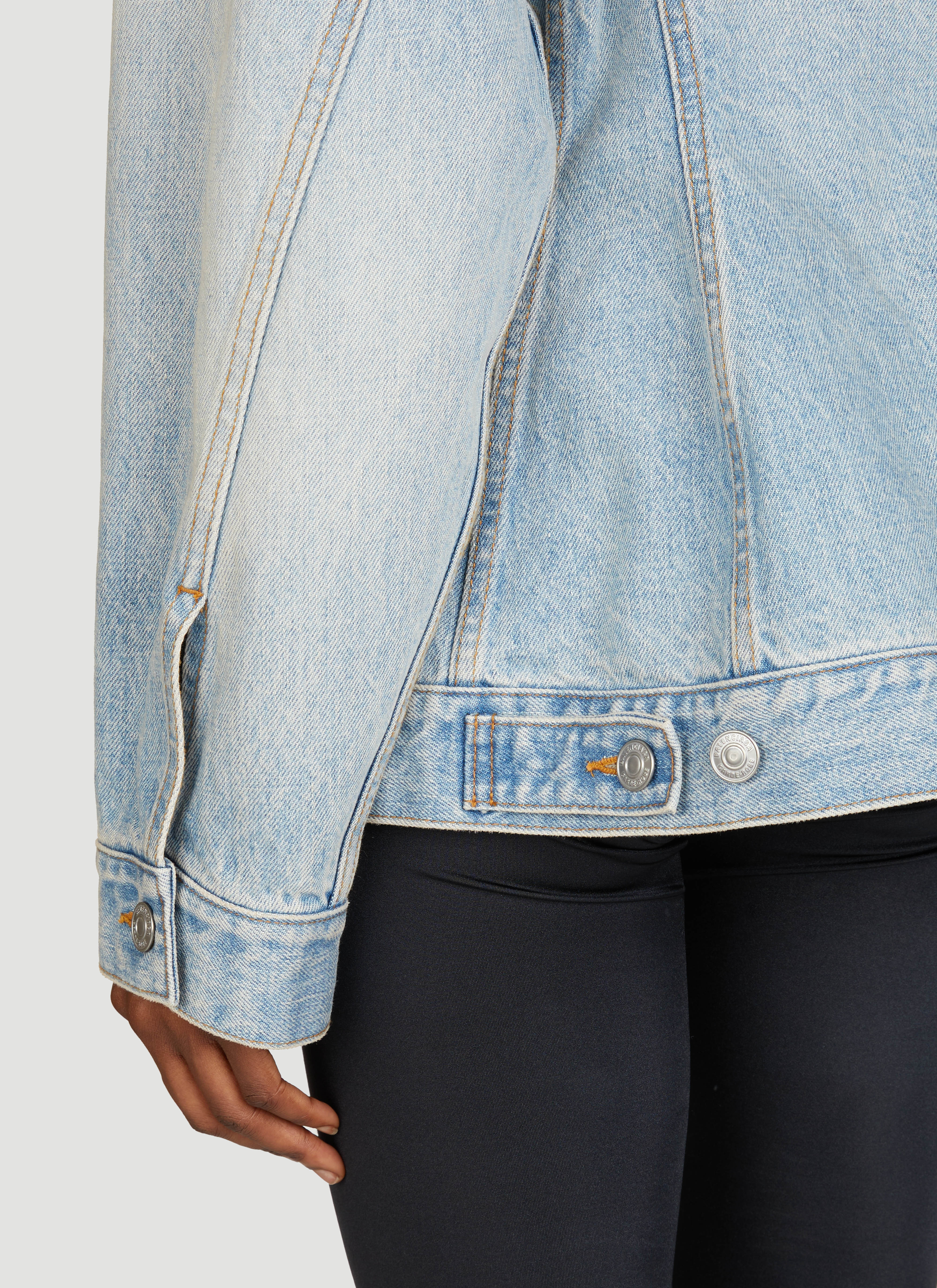 Balenciaga Women Hourglass Denim Jacket - 6