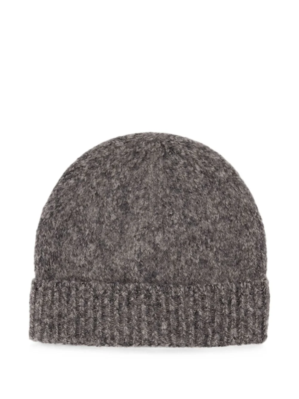 fuzzy-knit wool beanie hat - 1