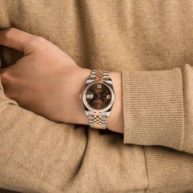 Rolex Datejust 116201 Floral Motif Dial - 5