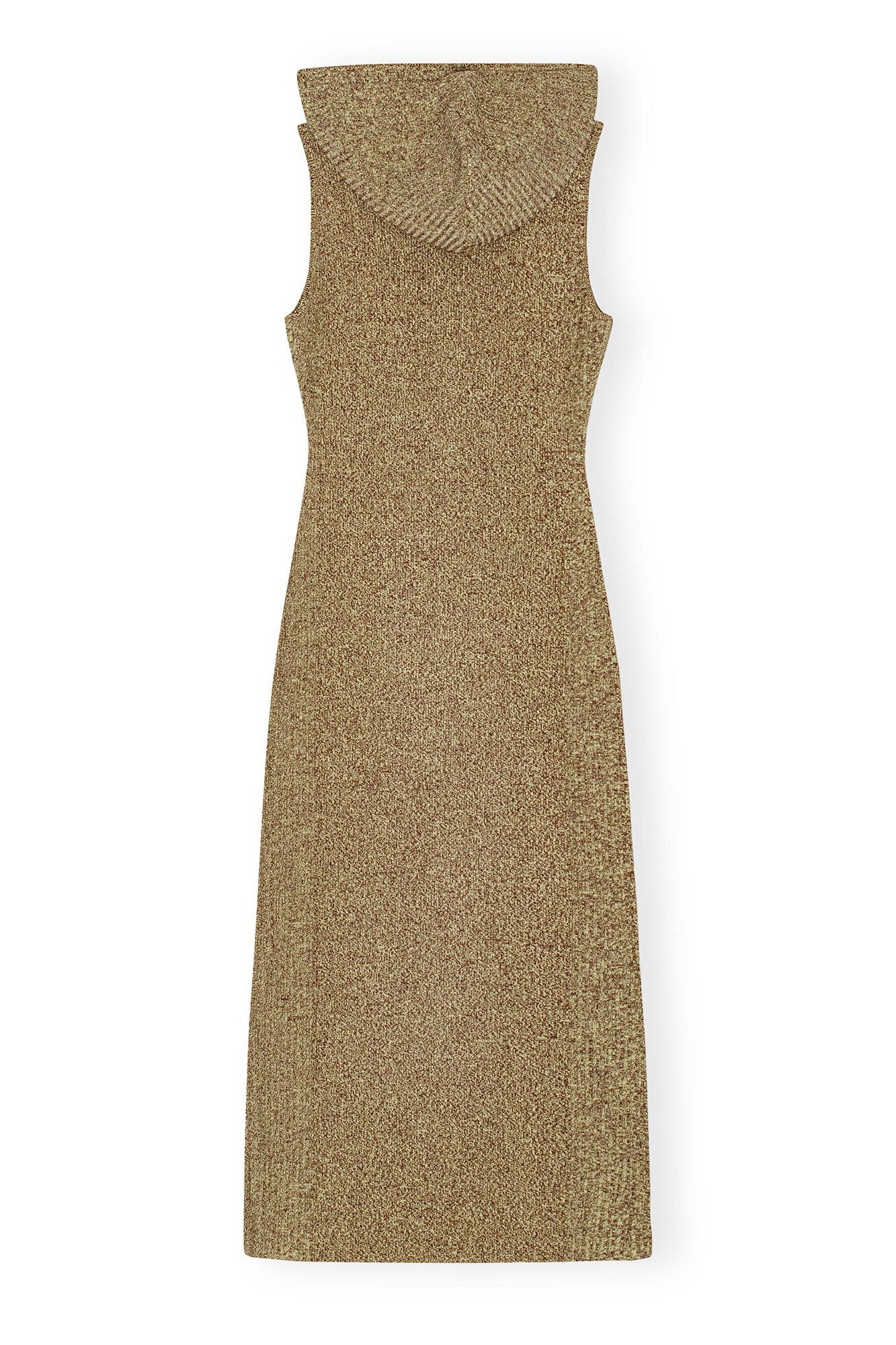 GANNI X PALOMA ELSESSER MELANGE RIB SLEEVELESS DRESS - 2