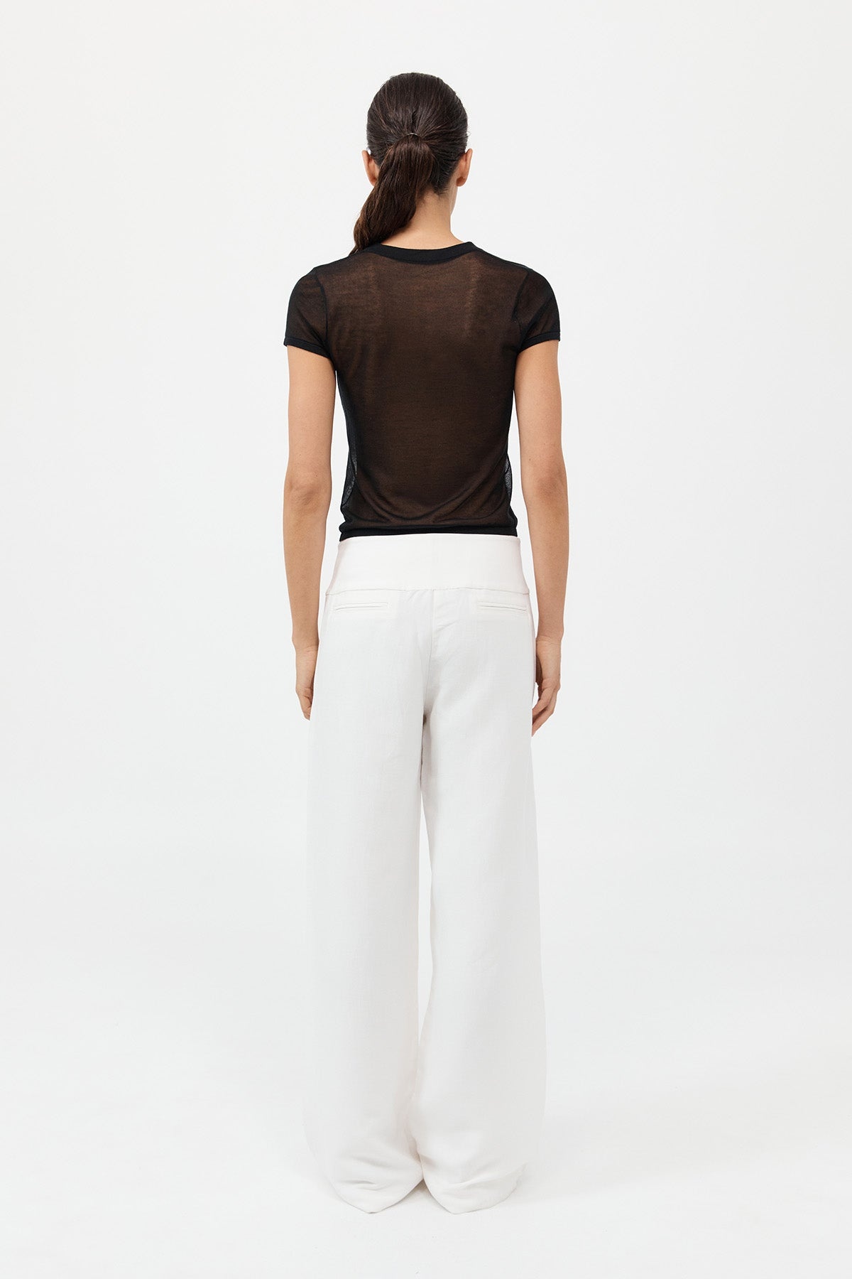 Wide Waistband Pants - Salt - 6