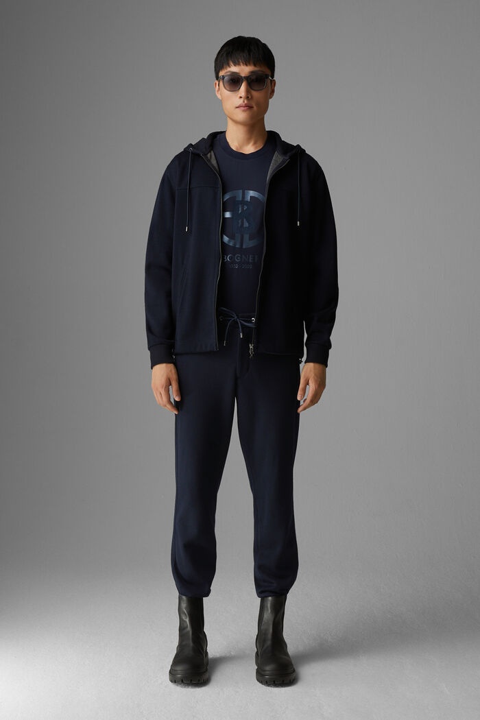 Riley Knitted jogging pants in Navy blue - 4