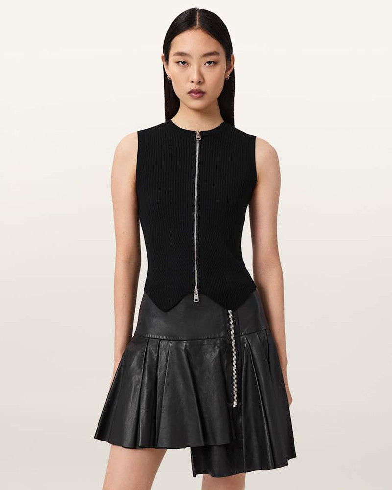 ALLSAINTS CRUZ ZIP SLIM FIT VEST outlook