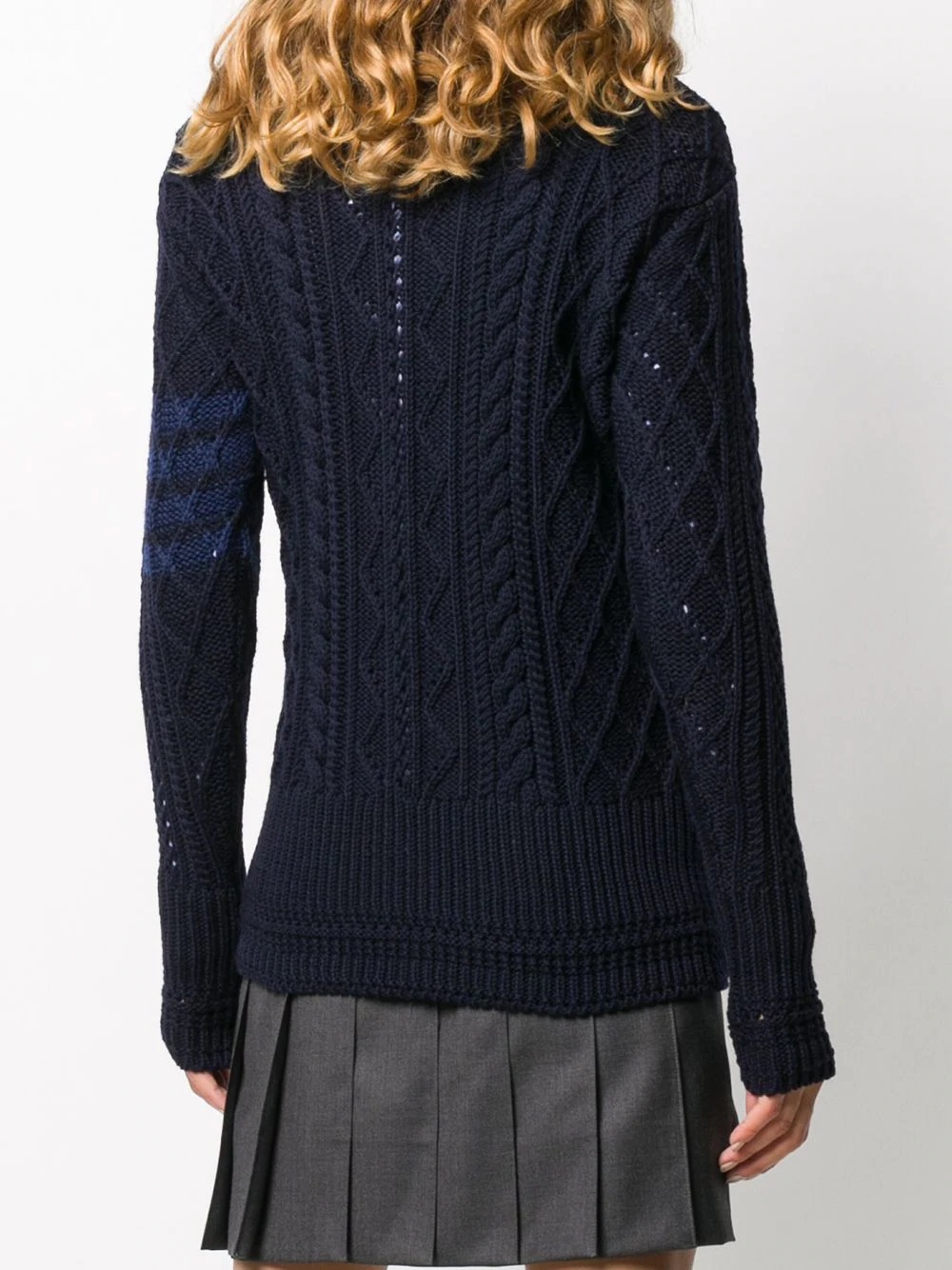 4-Bar cable knit jumper - 4