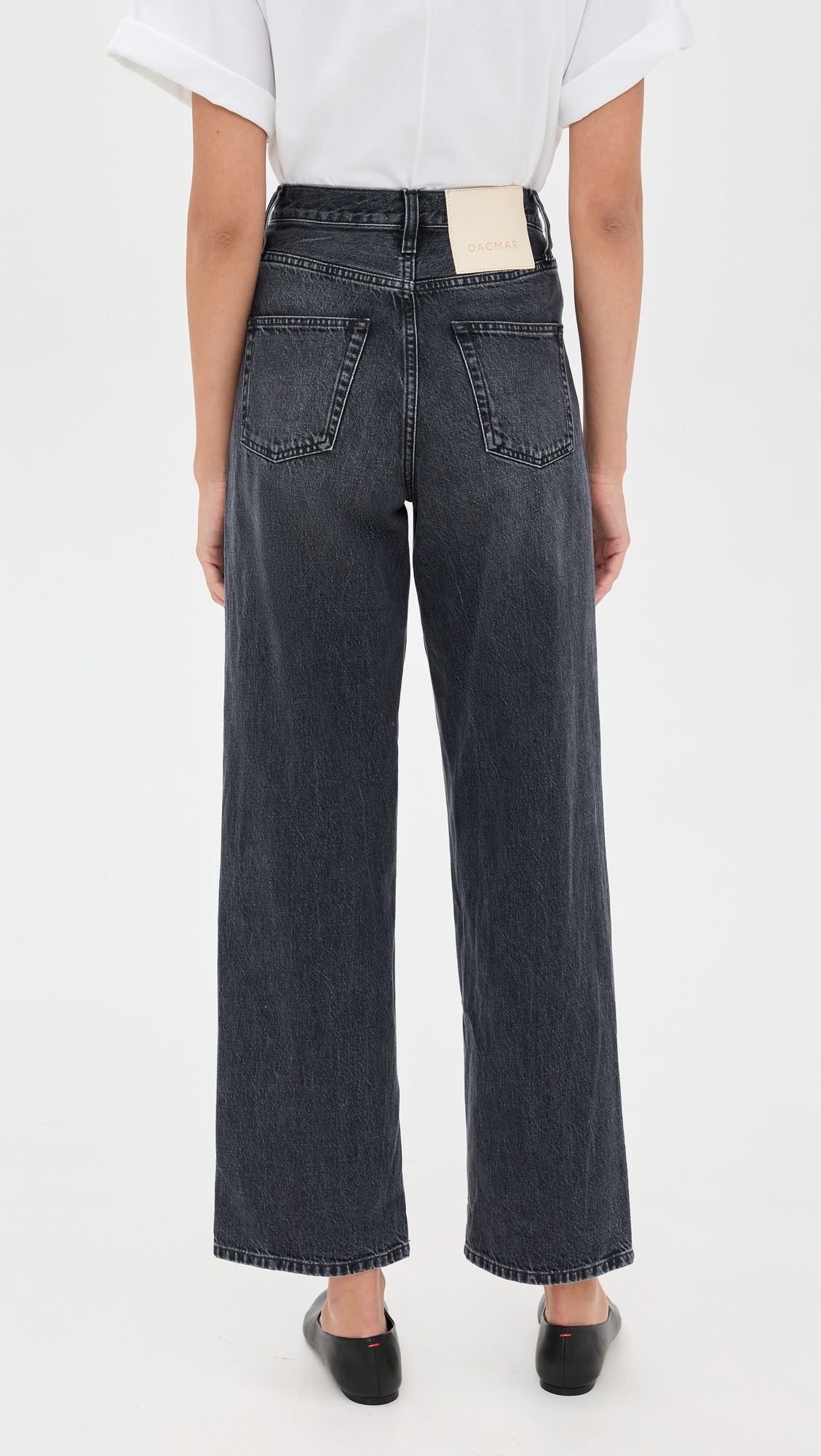 Wide Leg Denim Jeans - 2