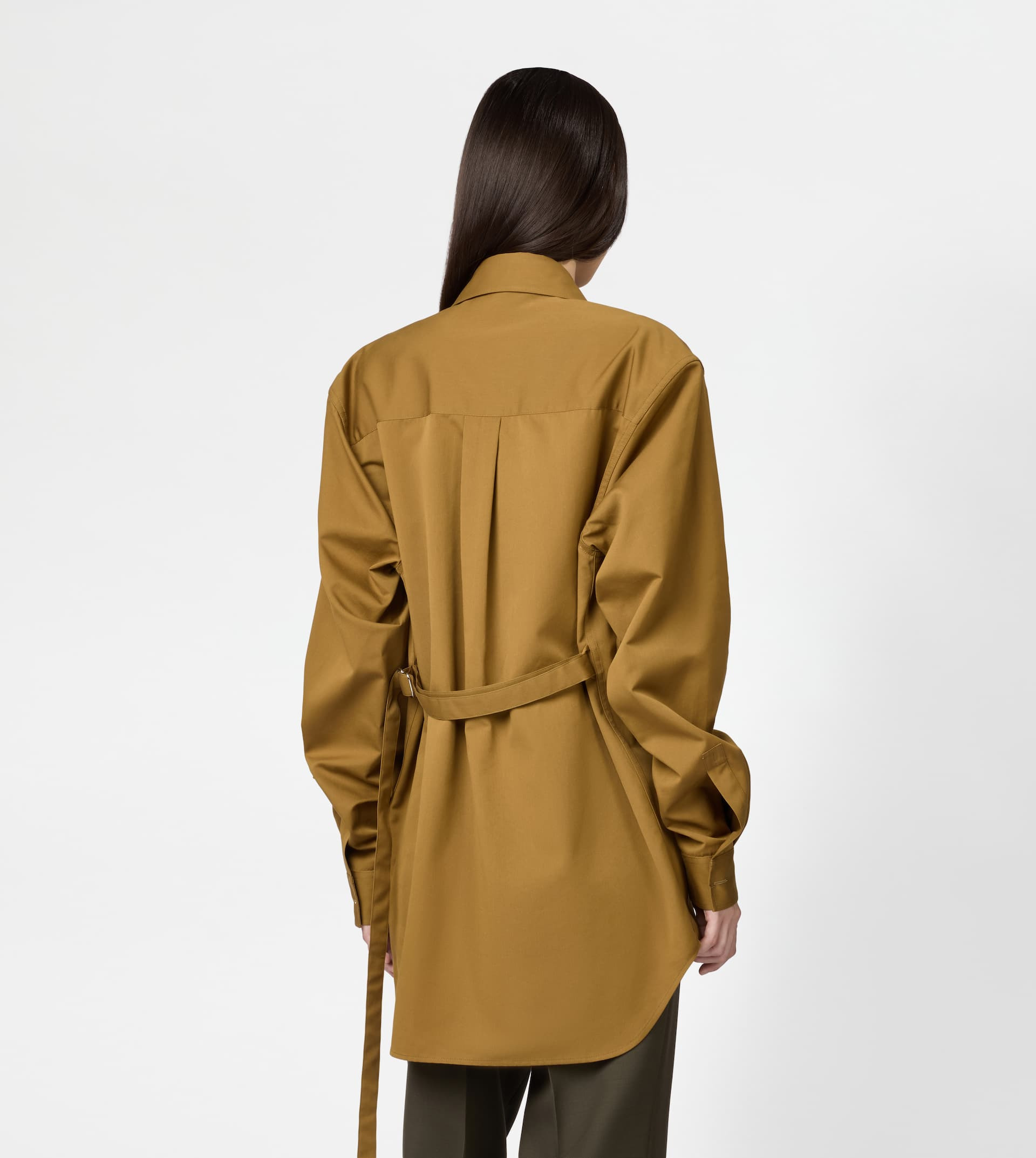 SHIRT IN POPLIN - GREEN - 5