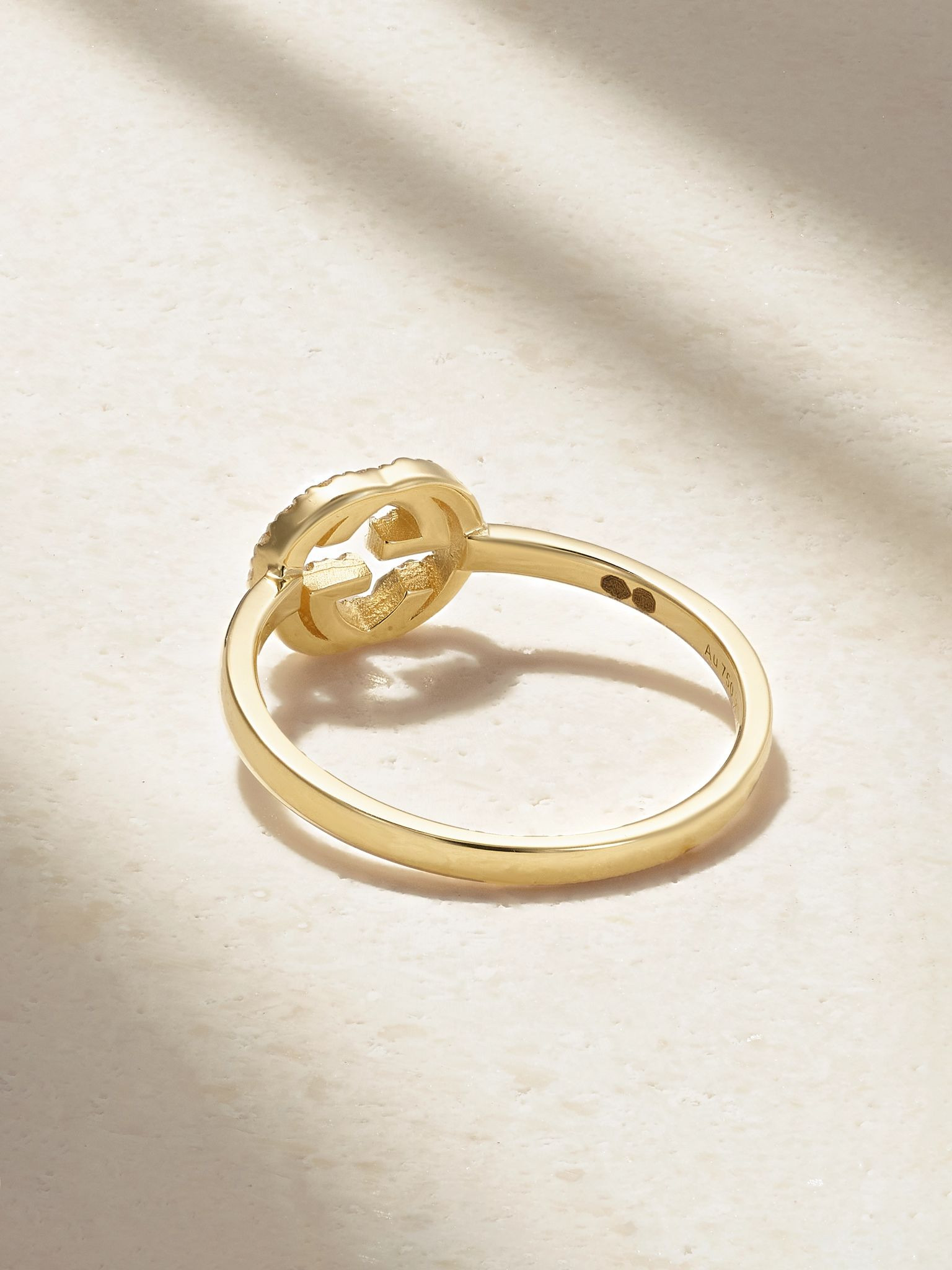 GG 18-karat gold diamond ring Gold - 3