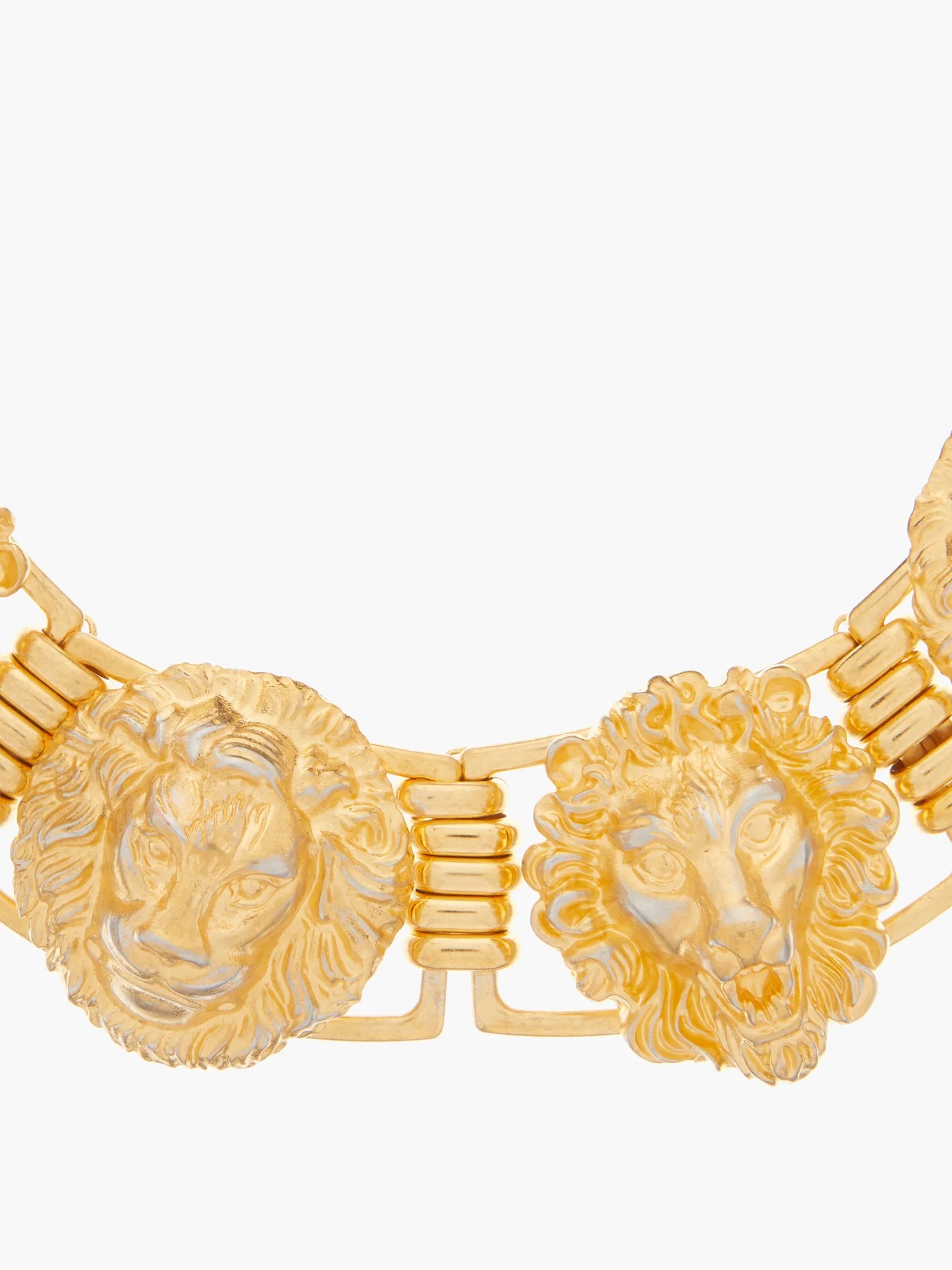 Lion-head choker necklace - 4