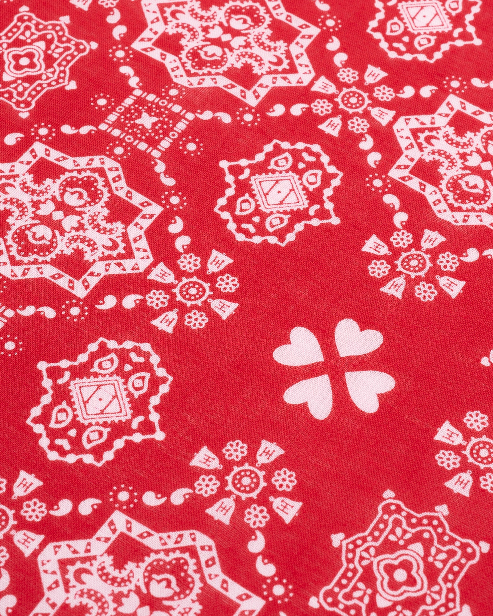 IHG-051-RED Iron Heart “Bell” Print Bandana - Red - 3