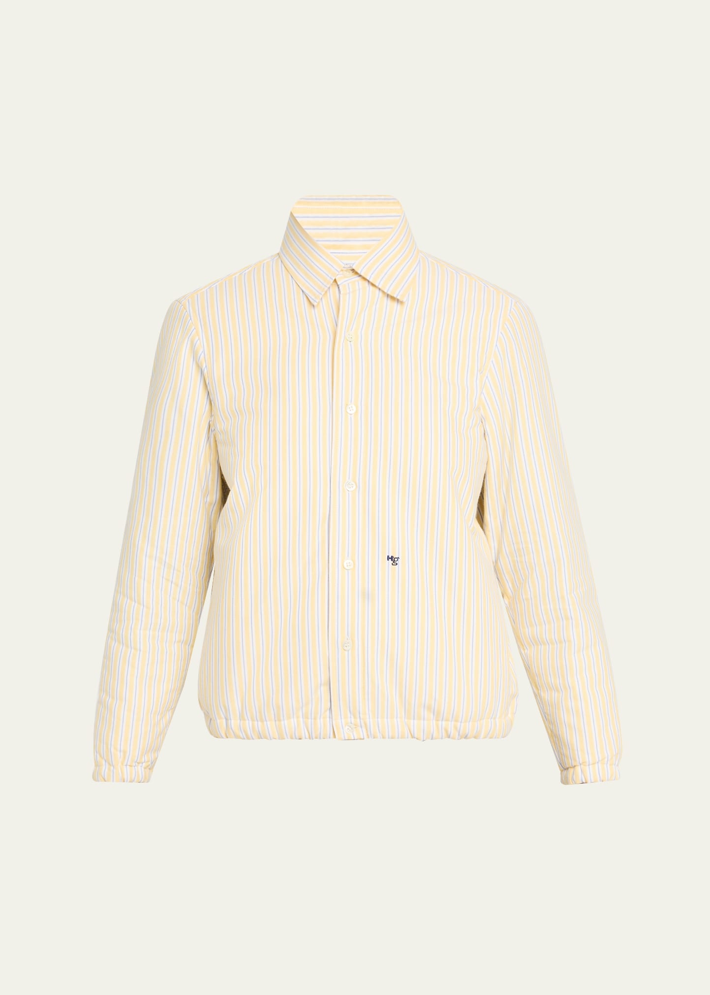 Striped Bomber Jacket - 1