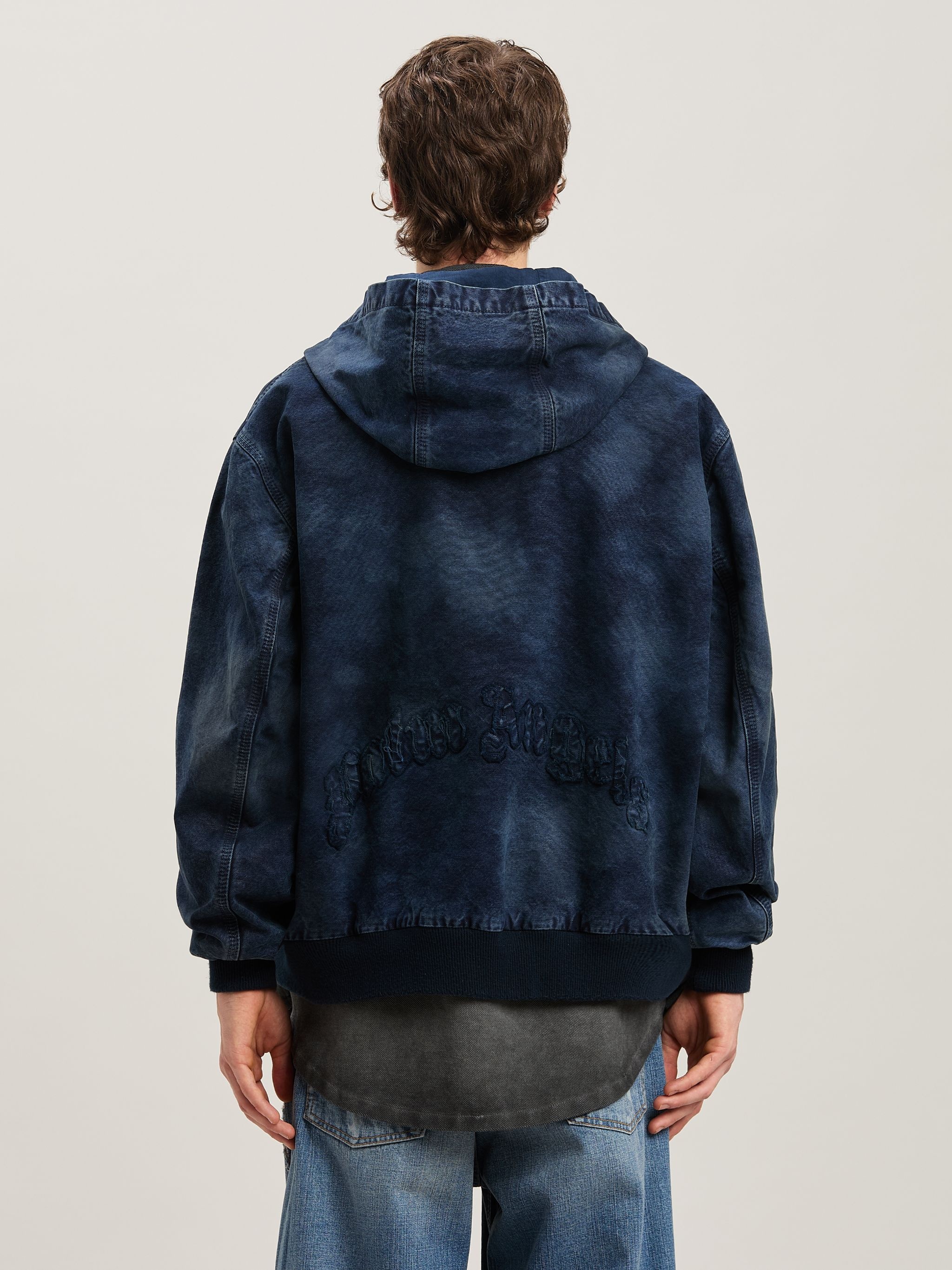 Curved logo Dyed Bomber - 5