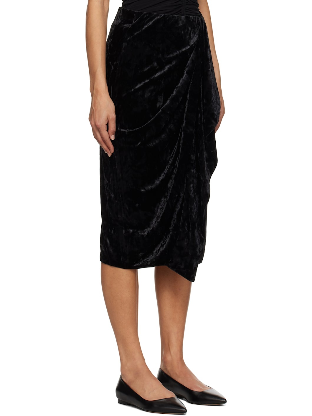 Black Alyssa Midi Skirt - 2