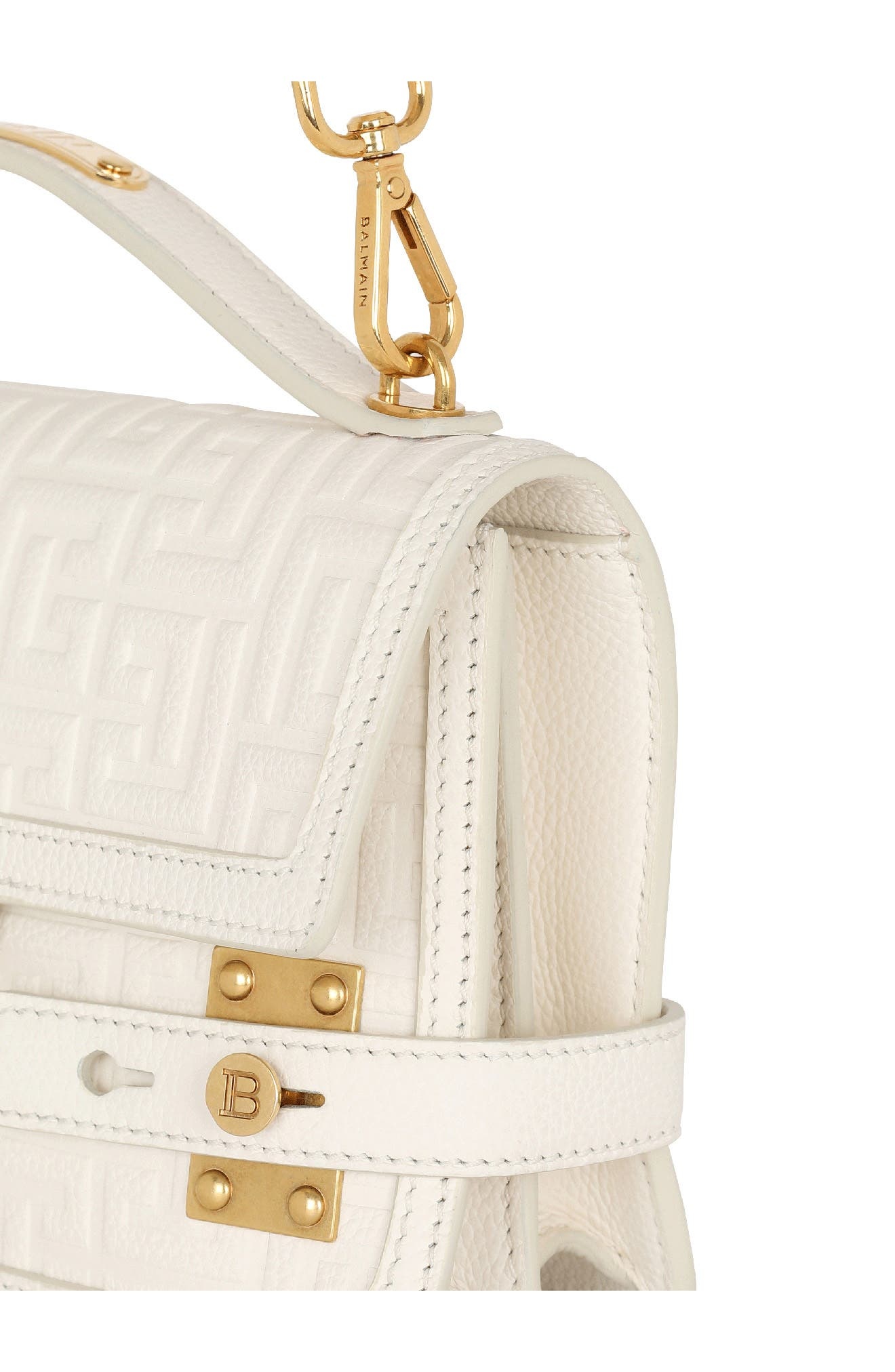 B-Buzz 24 Monogram Embossed Leather Top Handle Bag - 4