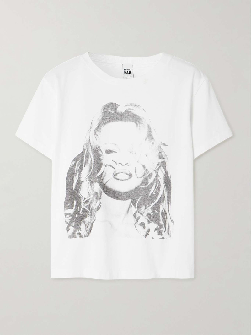 + NET SUSTAIN + Pamela Anderson printed organic cotton-jersey T-shirt 1