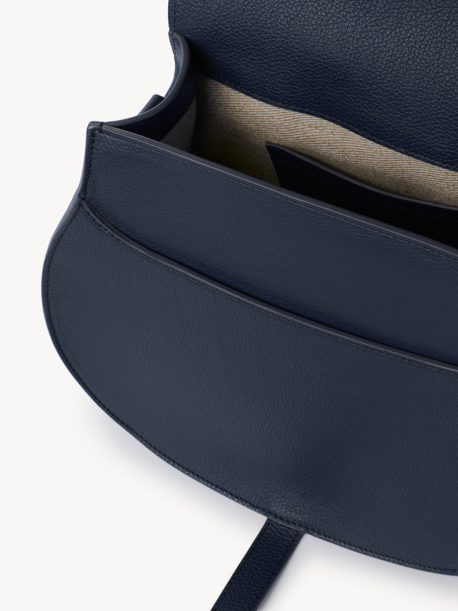 MARCIE SADDLE BAG IN GRAINED LEATHER - 3