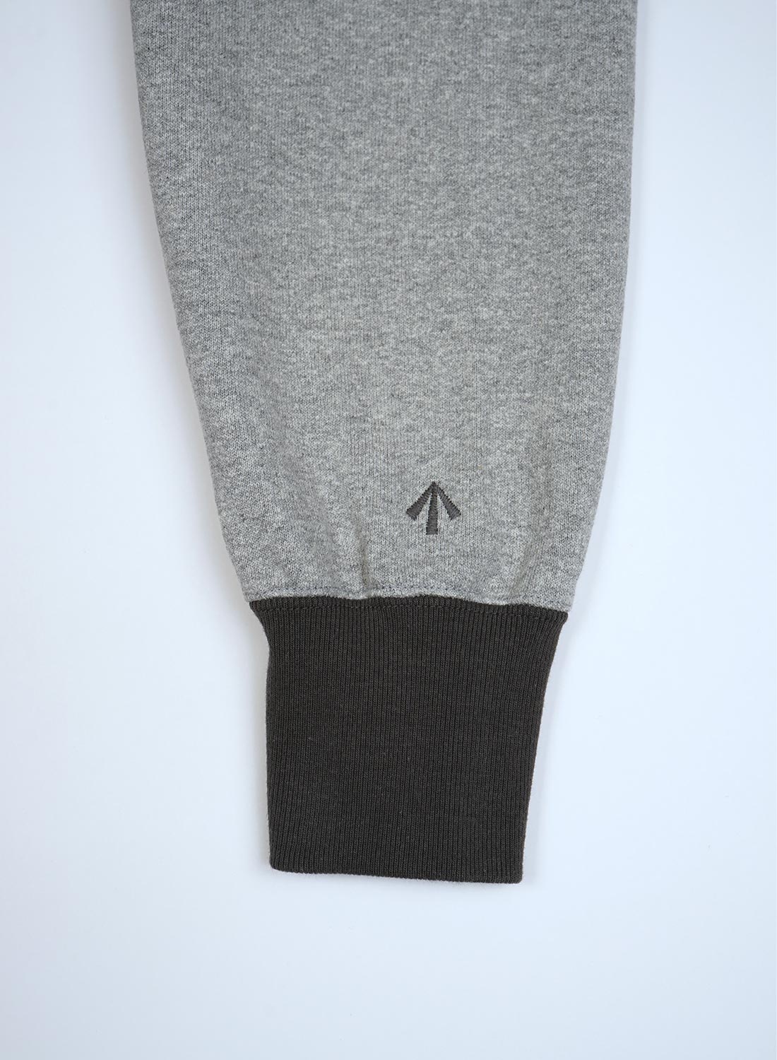 Zip Up Pullover Sweat Shirt in Grey - 4