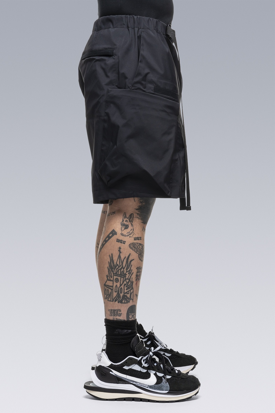 SAC-SP2763 sacai / ACRONYM Shorts Black - 5