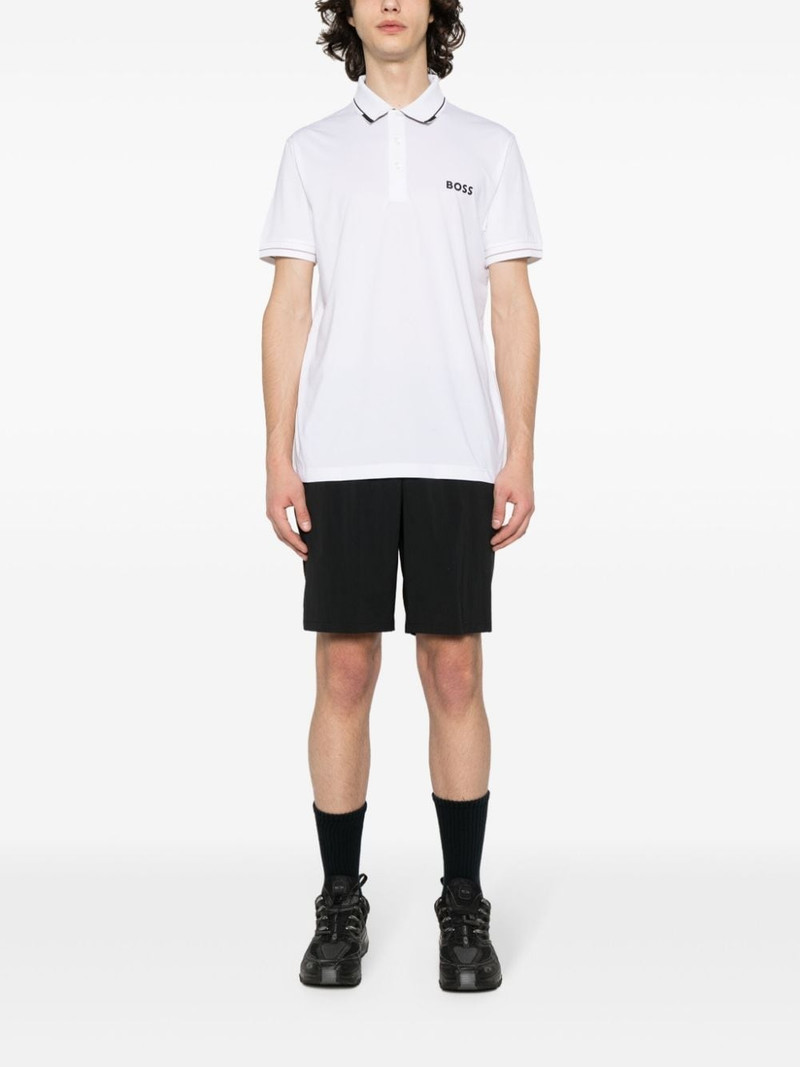 BOSS logo-print polo shirt outlook