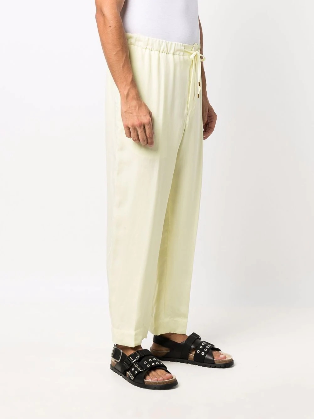 straight-leg silk trousers - 3