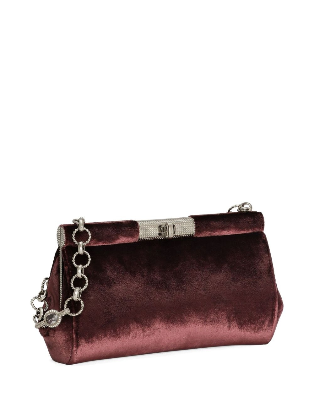 velvet clutch bag - 4