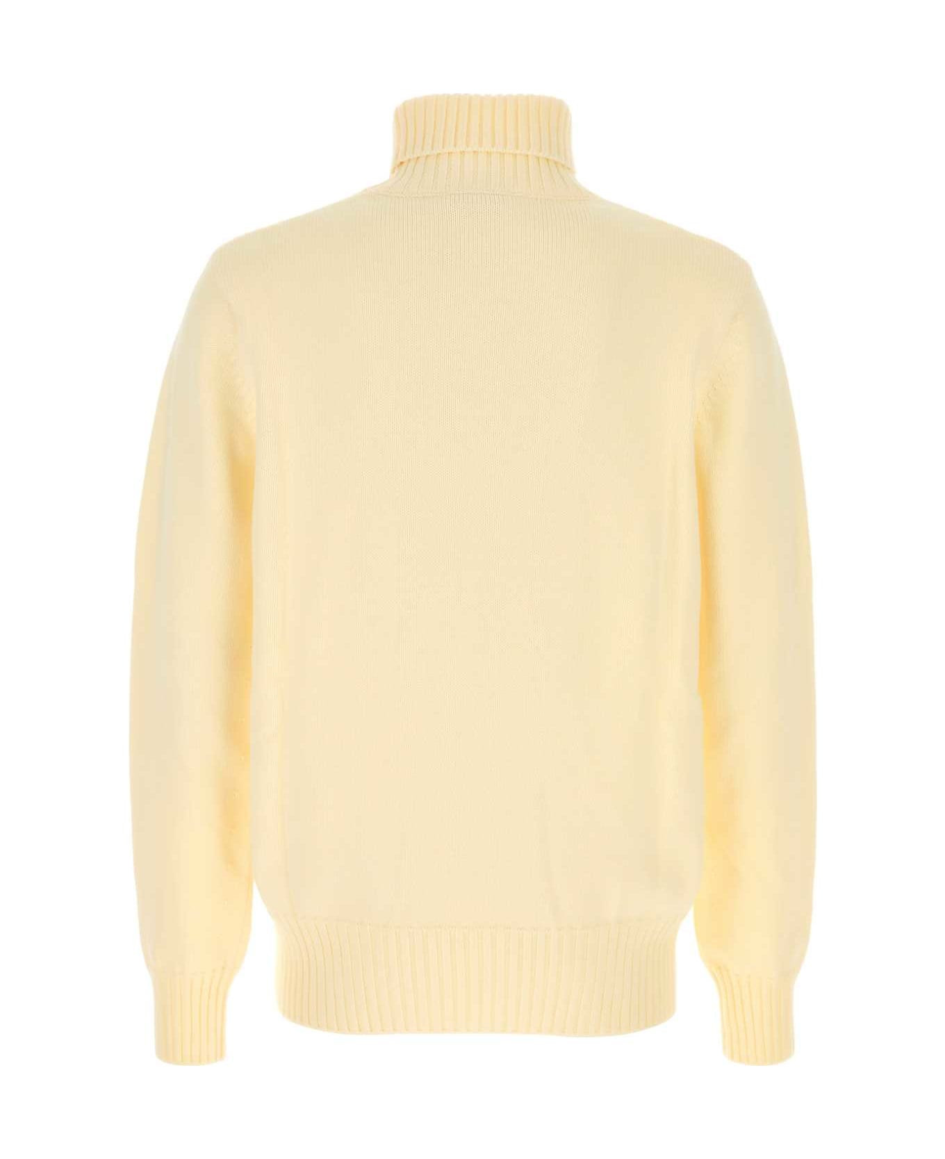 Cream Cotton Sweater - 2