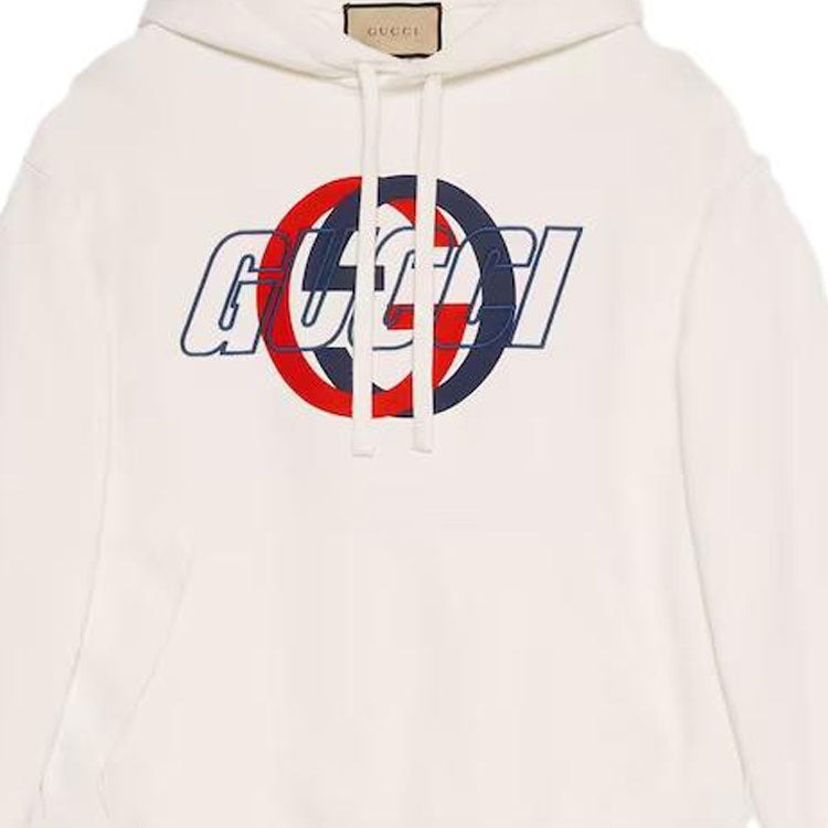 Gucci Cotton Jersey Hooded Sweatshirt 'Off White' 770839-XJGA2-9314 - 6