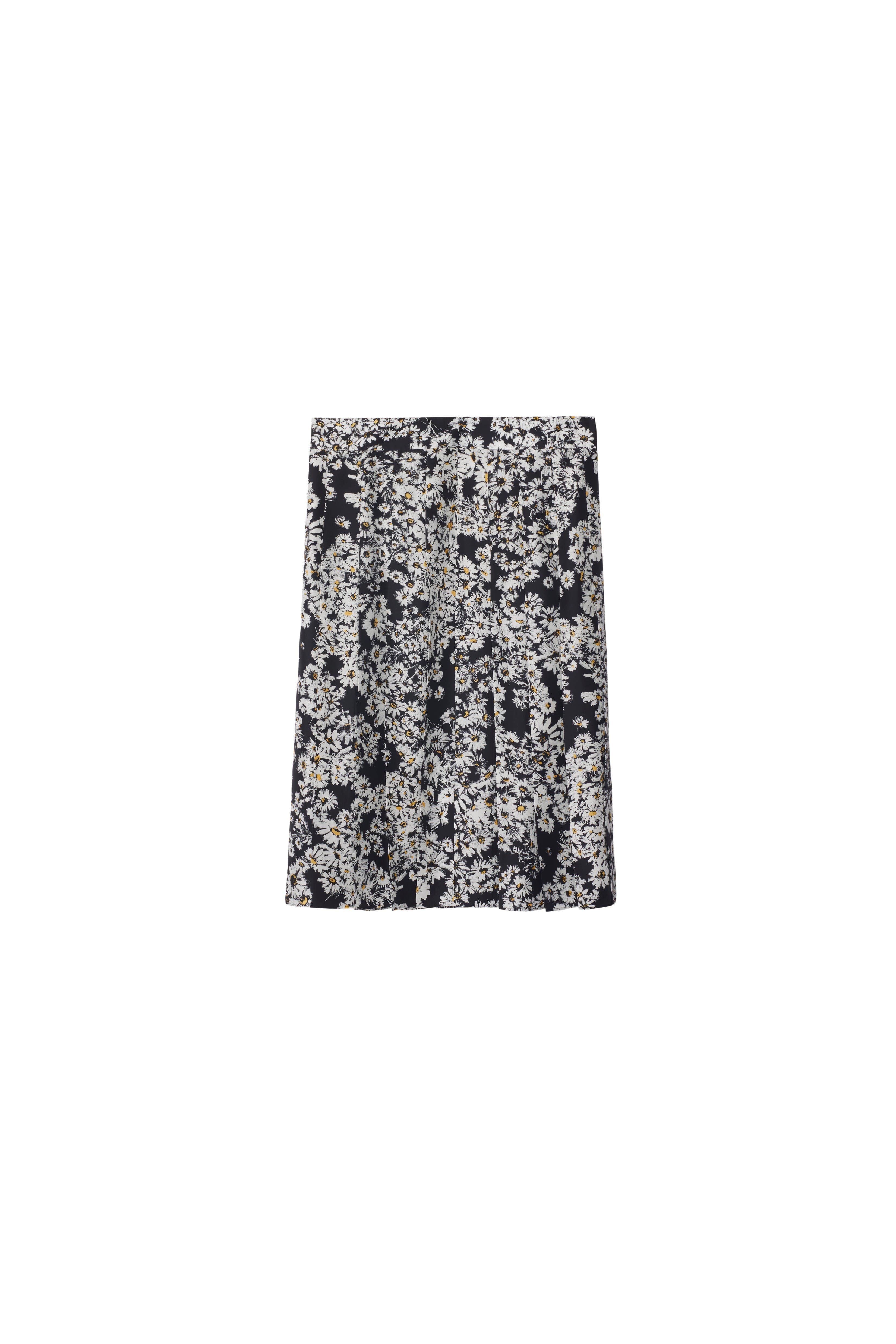 burberry Pleated Daisy Silk Skirt in Black at Nordstrom - 2
