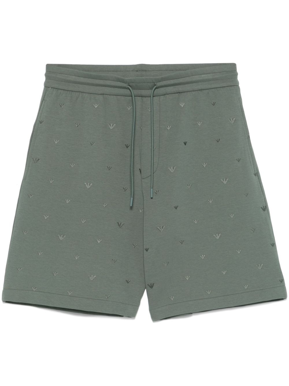 logo-embroidered shorts - 1