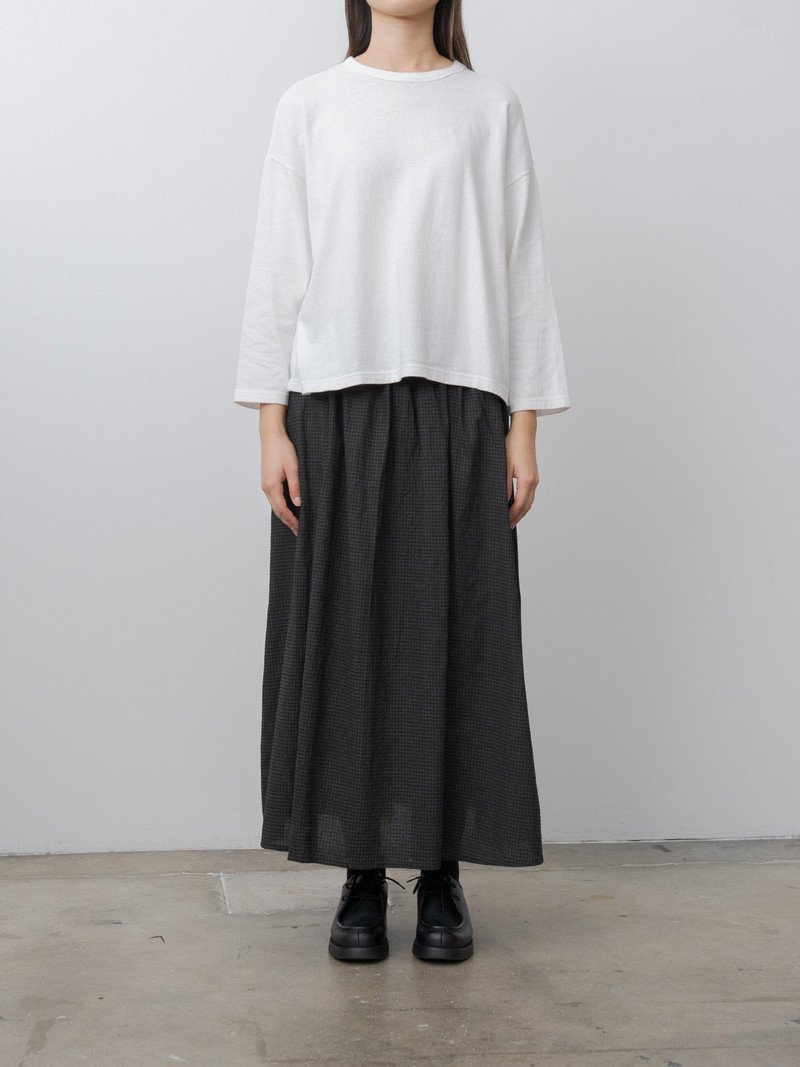 ICHI Antiquités Long Sleeve T-Shirt - White outlook