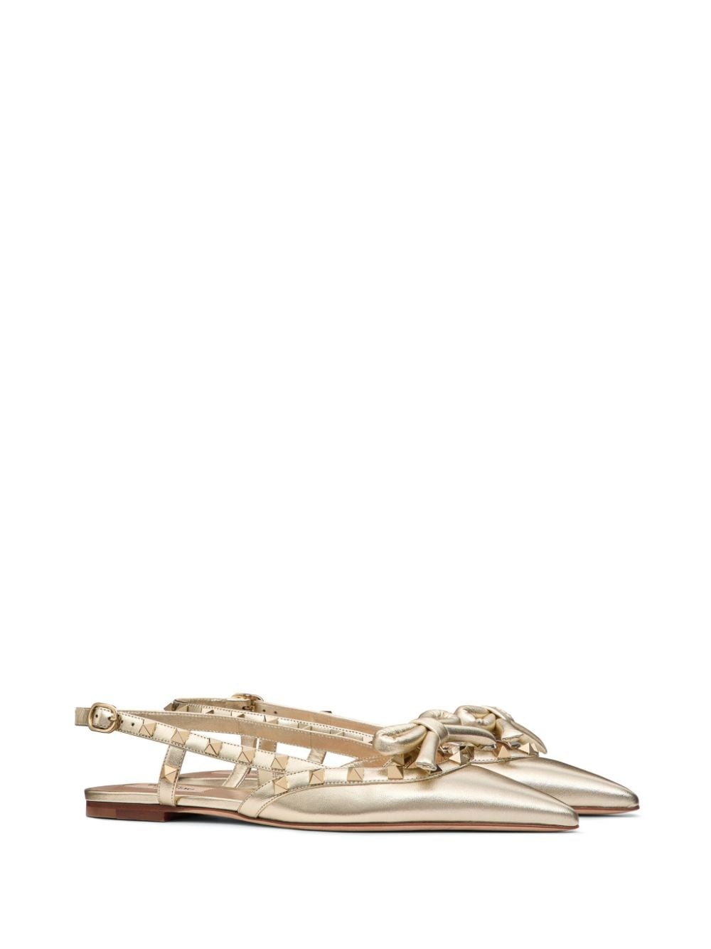 Rockstud Bow slingback ballerinas - 2