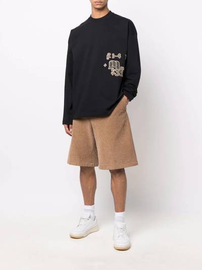 Jil Sander embroidered long sleeve sweatshirt outlook