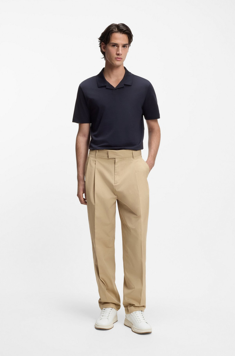 HUGO JOHNNY-COLLAR SLIM-FIT POLO SHIRT IN STRETCH COTTON outlook