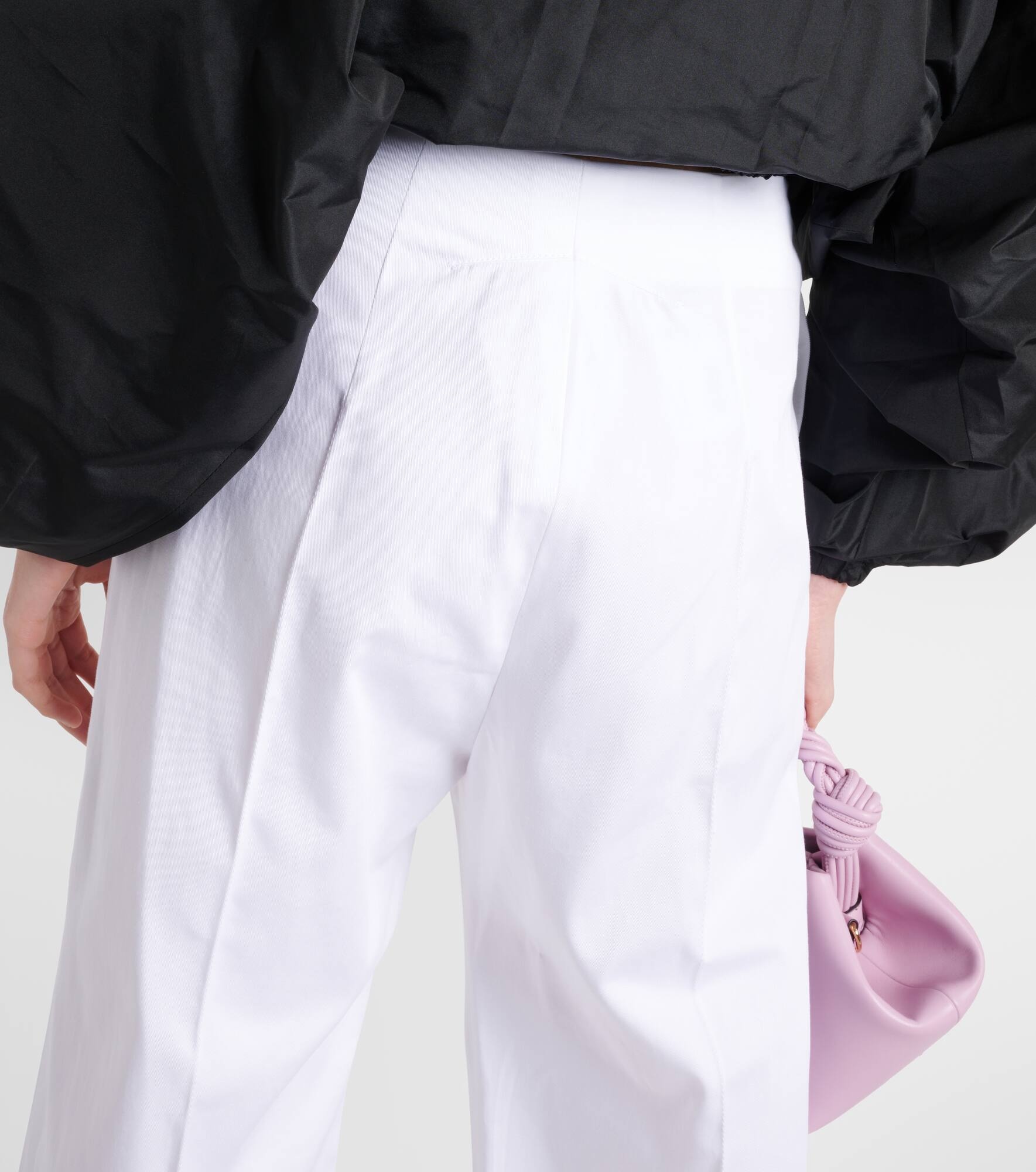 High-rise cotton wide-leg pants - 5