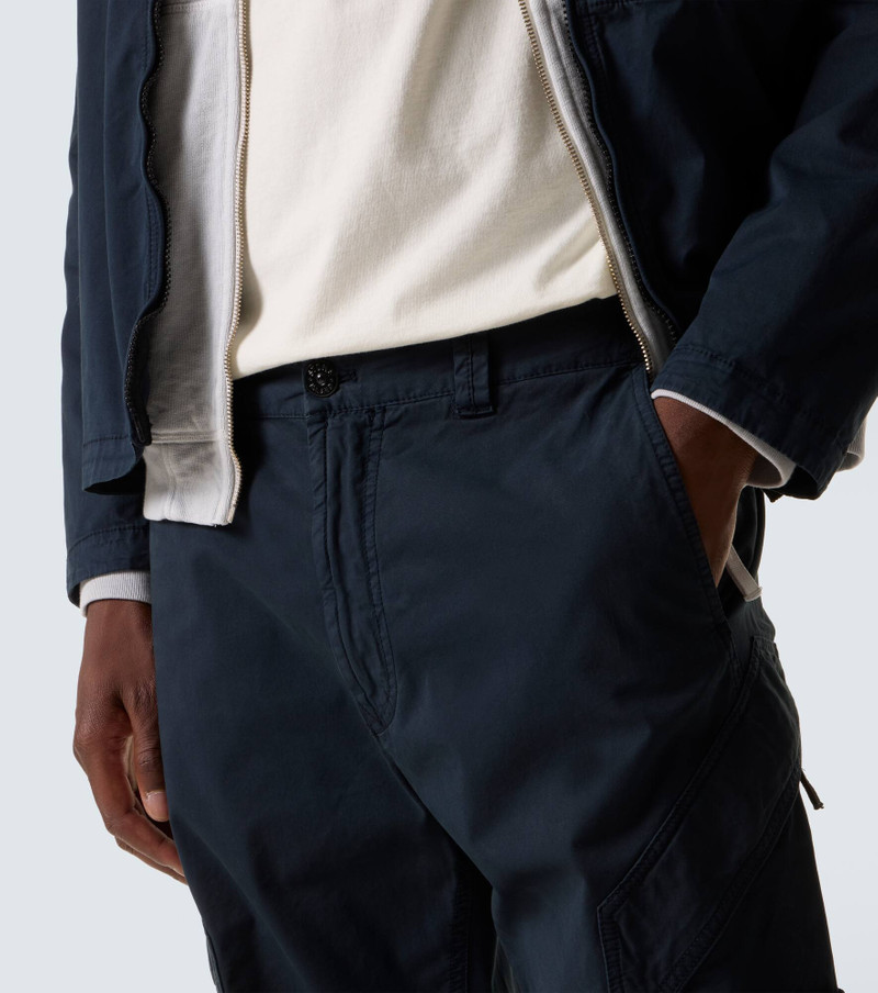 Embroidered cotton-blend twill cargo pants 5