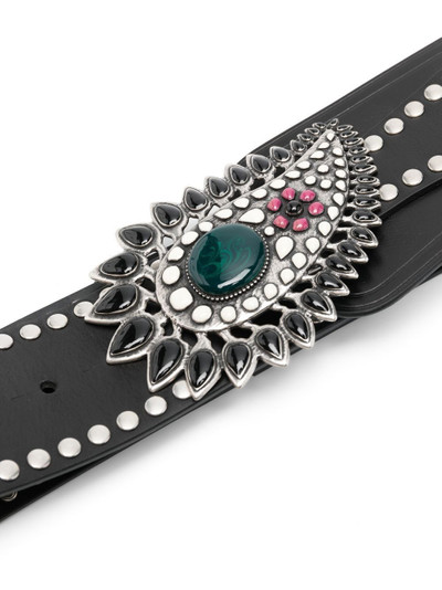 Isabel Marant gem-embellished leather belt outlook