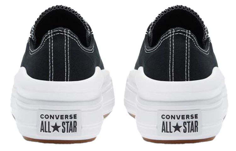 (WMNS) Converse Chuck Taylor All Star Move Low 'Black' 570256C - 4