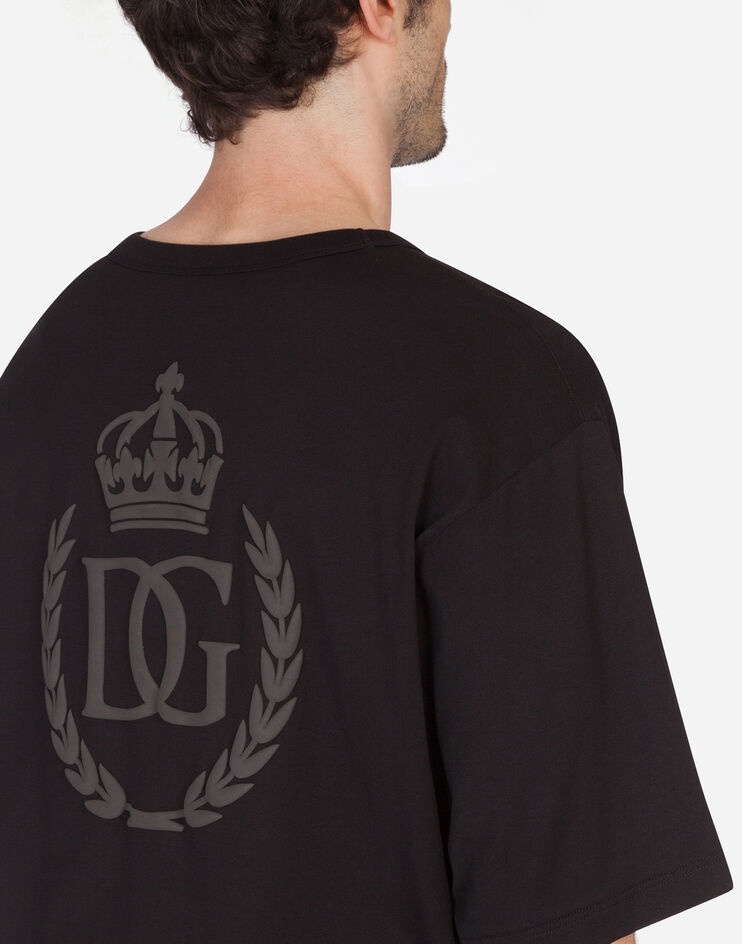 Cotton t-shirt with rubberized DG patch - 3